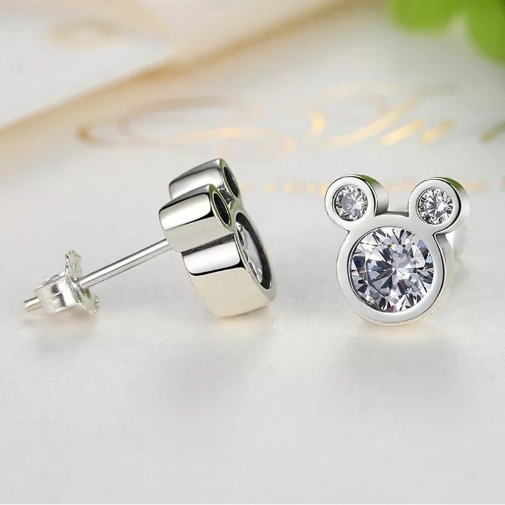 Mickey Silver earrings * New without Tag *